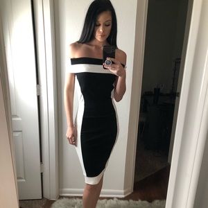 Fashion Nova Color Block Dress